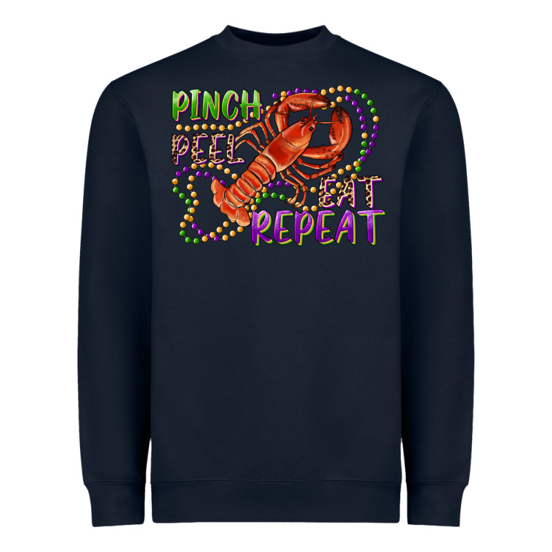 Pinch Peel Eat Repeat Crawfish Heavyweight Sweatshirt by RanaPortraitStore | Teevron