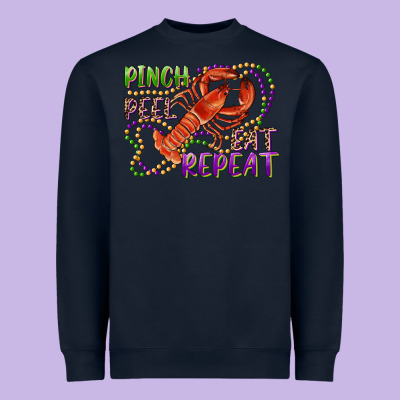 Pinch Peel Eat Repeat Crawfish Heavyweight Sweatshirt Designed By Ranaportraitstore