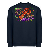 Navy pinch peel eat repeat crawfish Heavyweight Sweatshirt - RanaPortraitStore