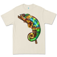 Bone Chameleon Lizard Illustrations Premium Tee - LillyAllenDesigns
