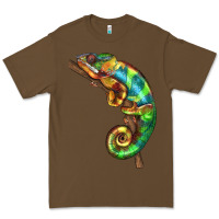 Cacao Chameleon Lizard Illustrations Premium Tee - LillyAllenDesigns