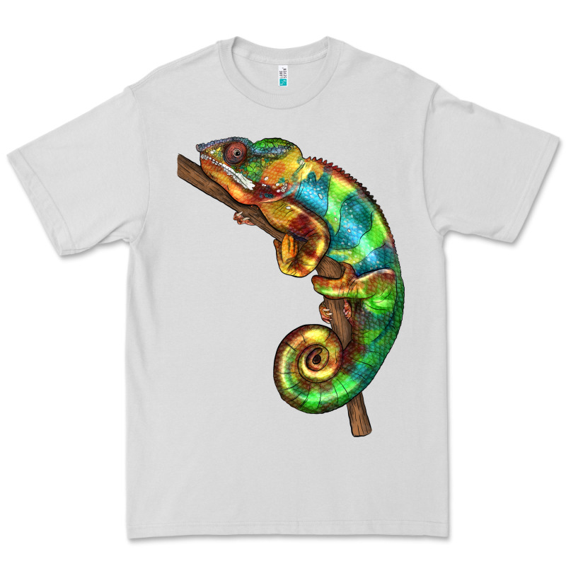 Chameleon Lizard Illustrations Premium Tee by LillyAllenDesigns | Teevron