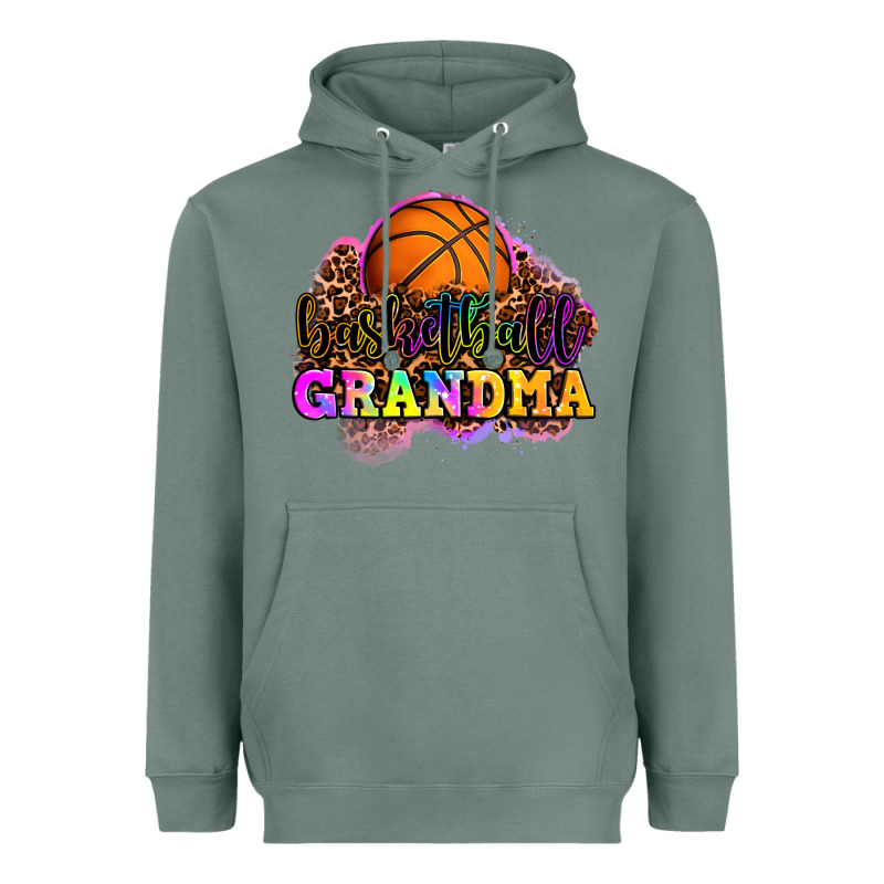 Basketball Grandma Heavyweight Hoodie by OliviaCreatesArt | Teevron