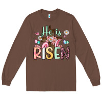 Chestnut he is risen Long Sleeve Tee - Artiststas