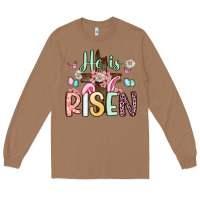 Toasted Coconut he is risen Long Sleeve Tee - Artiststas