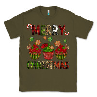 Army Green Merry Christmas cupcakes Classic Tee - NancyCooperArtShop