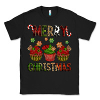 Black Merry Christmas cupcakes Classic Tee - NancyCooperArtShop