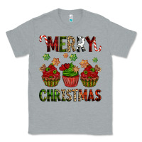 Heather Grey Merry Christmas cupcakes Classic Tee - NancyCooperArtShop