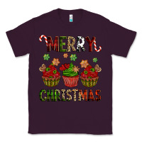 Plum Merry Christmas cupcakes Classic Tee - NancyCooperArtShop