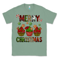 Sage Merry Christmas cupcakes Classic Tee - NancyCooperArtShop