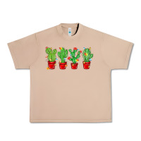 Burro Christmas Cactuses Urban Heavy Tee - MaliasSmallBusiness