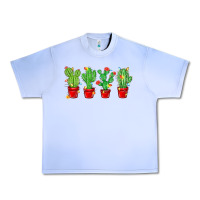 Grape Ice Christmas Cactuses Urban Heavy Tee - MaliasSmallBusiness