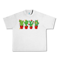 Lunar Rock Christmas Cactuses Urban Heavy Tee - MaliasSmallBusiness
