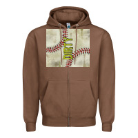 Chestnut dirty baseball Zipper Hoodie - TumblerDesignByShophia
