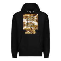 Black Mama with leopard and cowhide regular can cooler Premium Hoodie - HowdyJamesFarm