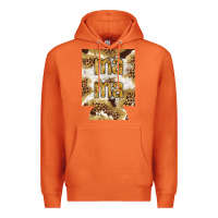 Carrot Mama with leopard and cowhide regular can cooler Premium Hoodie - HowdyJamesFarm