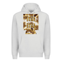 Dove Grey Mama with leopard and cowhide regular can cooler Premium Hoodie - HowdyJamesFarm