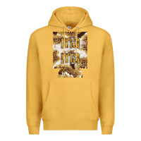 Mustard Mama with leopard and cowhide regular can cooler Premium Hoodie - HowdyJamesFarm