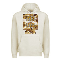 Oatmeal Heather Mama with leopard and cowhide regular can cooler Premium Hoodie - HowdyJamesFarm