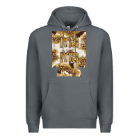 Rock Mama with leopard and cowhide regular can cooler Premium Hoodie - HowdyJamesFarm