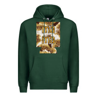 Sports Green Mama with leopard and cowhide regular can cooler Premium Hoodie - HowdyJamesFarm