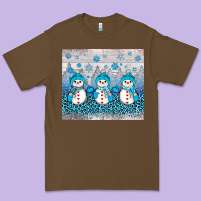 Snowman Winter Premium Tee Designed By Jahusdesignshop