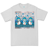 Dove Grey snowman winter Premium Tee - JahusDesignShop