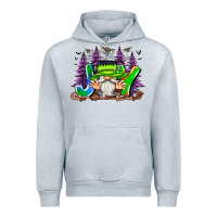 Heather Grey Joy Halloween Gnome Urban Hoodie - CowhideDigitalArt