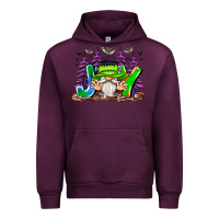 Mauve Wine Joy Halloween Gnome Urban Hoodie - CowhideDigitalArt