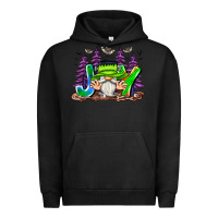Pigment Black Joy Halloween Gnome Urban Hoodie - CowhideDigitalArt