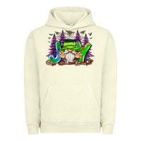 Pigment Pistachio Joy Halloween Gnome Urban Hoodie - CowhideDigitalArt