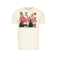 Vintage Arctic christmas flamingos Vintage Tee - MaliasSmallBusiness
