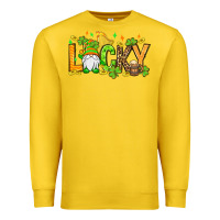 Lemon St. Patrick's Lucky gnome Premium Sweatshirt - OliviaCreatesArt