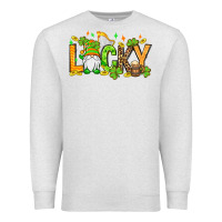 Oatmeal Heather St. Patrick's Lucky gnome Premium Sweatshirt - OliviaCreatesArt