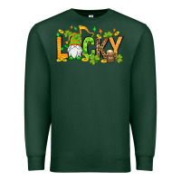 Sports Green St. Patrick's Lucky gnome Premium Sweatshirt - OliviaCreatesArt