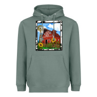 Sage rustic western barn olivia Heavyweight Hoodie - OliviaCreatesArt