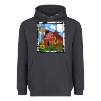 Smoke rustic western barn olivia Heavyweight Hoodie - OliviaCreatesArt