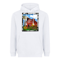 White rustic western barn olivia Heavyweight Hoodie - OliviaCreatesArt