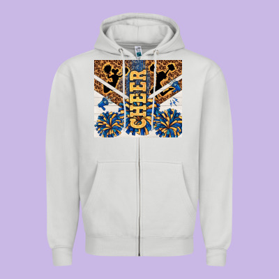 Cheer Zipper Hoodie Designed By Tumblerdesignbyshophia