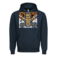 Navy Cheer Zipper Hoodie - TumblerDesignByShophia
