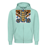 Seafoam Cheer Zipper Hoodie - TumblerDesignByShophia