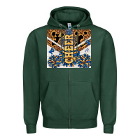 Sports Green Cheer Zipper Hoodie - TumblerDesignByShophia