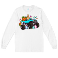 White monster truck easter Long Sleeve Tee - Artiststas