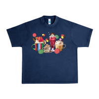 Navy mexico dessert coffee cups Urban Heavy Tee - MaliasSmallBusiness