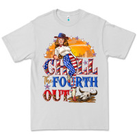 Dove Grey Chill the fourth out 4th of july Premium Tee - NancyCooperArtShop