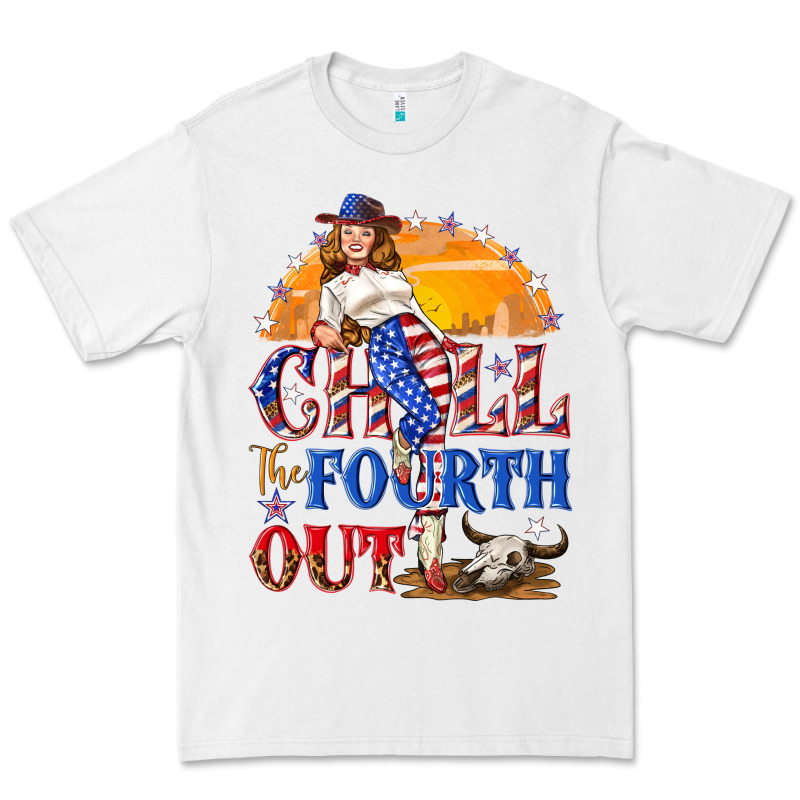 Chill The Fourth Out 4th Of July Premium Tee by NancyCooperArtShop | Teevron