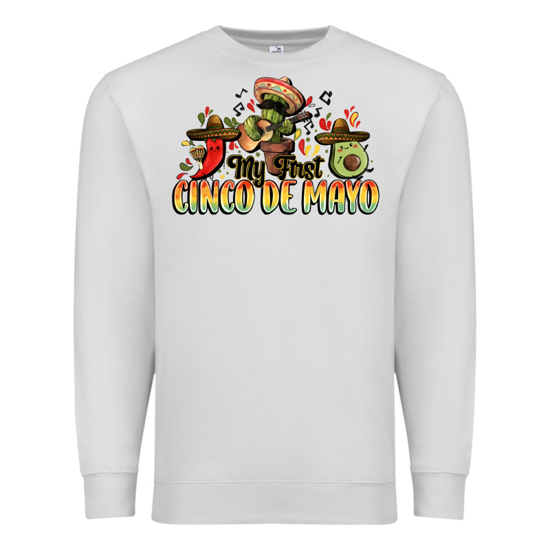 My First Cinco De Mayo Premium Sweatshirt by FaDigitalArtStudio | Teevron