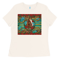Bone western horse horseshoe roses gemstones glitter wooden Ladies Tee - Artiststas