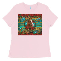 Western Horse Horseshoe Roses Gemstones Glitter Wooden Ladies Tee | Teevron