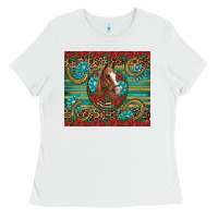 White western horse horseshoe roses gemstones glitter wooden Ladies Tee - Artiststas